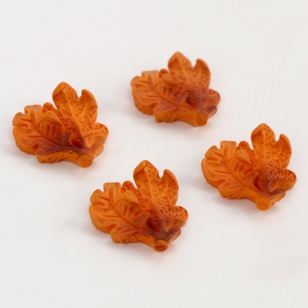 Miniature Puppet "Autumn Leaf", set of 4 pcs., Size 1 pc. - 2 × 2 × 0.5 cm-3