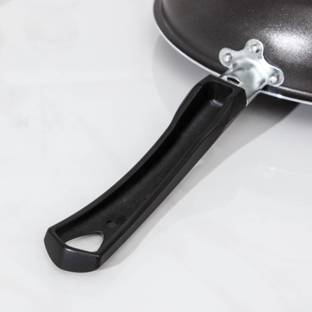 Pan “Classic Atlas”, D = 24 cm, plastic handle, glass cover, anti -stick coating, black color-13
