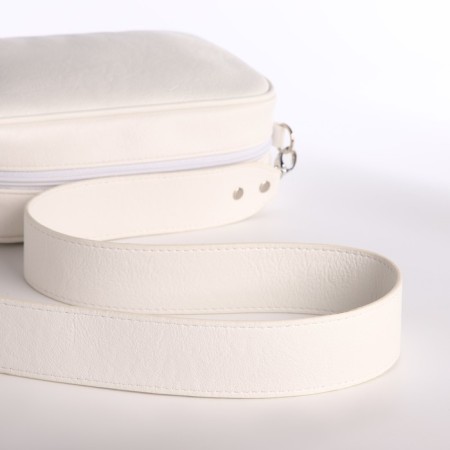 Female bag Textura, small size, white color-6