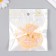 Decor for creativity Textile embroidery "Bow in yellow-white flowers" 7x5.5 cm
