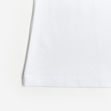 Female T-shirt Minaku: Basic Line Color White, Rr. 46-8