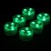Waterproof lamp minimal mini, 3 x 1.9 cm, 6 pcs, from CR2032 (in the set), remote control, rgb, IP68