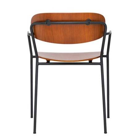 Chair with armrests TorFrid, 550 × 520 × 770 mm, nut color-8