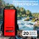 Hermoryukzak Yugana, PVC, waterproof 20 liters, red