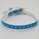 A collar of artificial leather with sparkles, 32 x 1 cm, mix of flowers