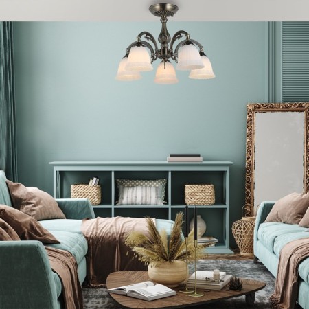 Ceiling lamp 5x60W E27, size 53x53x35 cm-2