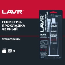 Black Lavr RTV sealant, black, high-temperature, silicone, 85 g, LN1738