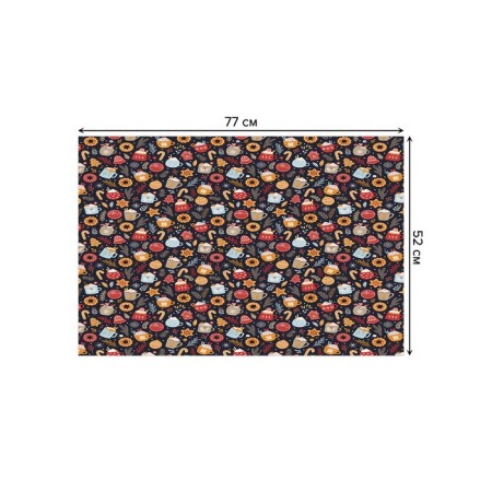 Bathroom mat “Menthum treats”, anti -slip, size 52x77 cm-1
