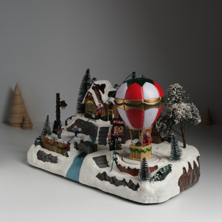Souvenir plastic light "A balloon at the rink" is spinning 35x20x19 cm-3