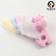 Premium chewing pier toy "Cow", 10.5 x 6.5 x 3.5 cm, pink