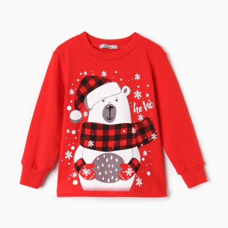 Pajamas for a boy, red color, height 104 cm-1