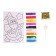 New Year's fresco on the postcard "New Year! Santa Claus ", sand 9 colors 2 g, stack