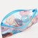 Cosmetic bag-penete on zipper, PVC, blue color