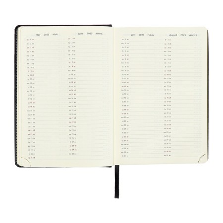 Dated diary 2024 A5 176 sheets, Devente.wild, Firmly covered with artificial leather, gold cut, lies, cream block 70 g/m2, black-10