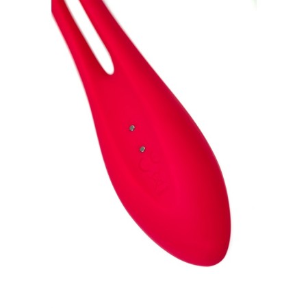 Multifunctional vibrator for Satiffyer Elastic Joy steam, red color-8