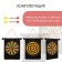 Darts with a magnetic canvas onlytop, d = 30 cm, 4 darts