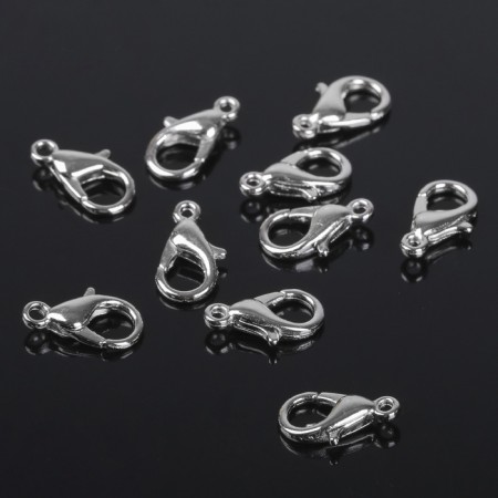 Castle Castle, (set 10 pcs.), 12 × 7 mm, silver color