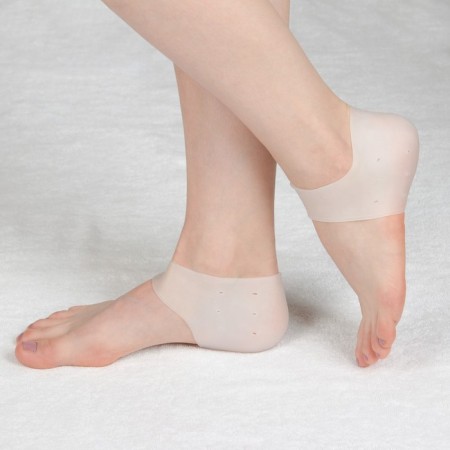 Pediciers, moisturizing, silicone, with perforation, 10 × 9 cm, One size, white color, white-2