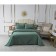 A set with a veil "Nathaniel", size 160x220 cm, 50x70 cm, emerald color
