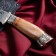 Caucasian knife, tourist "Golden Eagle" with scabbard, guard, steel - 40x13, 15 cm