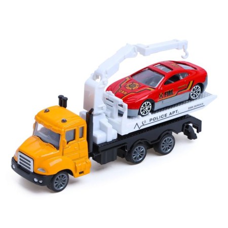 Metal truck "Evaciatorial", with a machine, inertia, mix-7