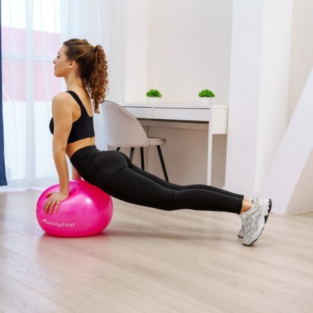 Fitball ONLYTOP, D = 65 cm, 900 g, anti -wings, MIX color-5