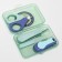 Children's manicure set (scissors, kniper, saw, tweezers), blue color