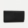 Women's wallet on the button, black color