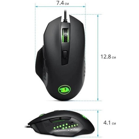 Redragon Gainer Game Mouse 1000-3200 DPI / 6 buttons / optics / wired-2
