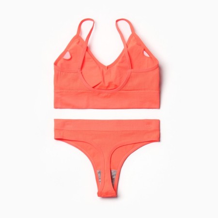 Female set (top, thongs), orange color, size 42-46-7