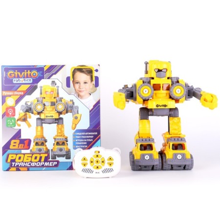 Robot Transformer Givito Robotics "Builder", on the control panel, 8 in 1-2