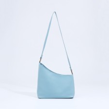 Bag Cross-Bodi with a zipper, blue color
