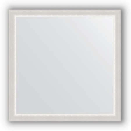 Mirror in the baguette frame - Alabaster 48 mm, 72 x 72 cm, EvoForm