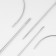 Sewing needles, for the skin, 7.3 / 6.8 / 6.2 / 6 / 5.9 / 5.4 / 4.3 / 3.7 cm, d = 2 /1 / 0.8 / 0.5 mm, 8 pcs