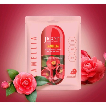 Jigott ampoule mask tissue ampoule, with camellia extract, 27 ml