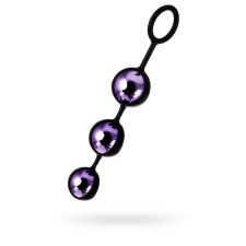 Вагинальные шарики Toyfa A-toys, ABS пластик, цвет фиолетовый, d=3,5 см