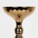 Summary Metal for 1 candle "Richard" Color Gold 12.5 x 12.5 x 44 cm
