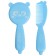 Hair care kit: comb and brush "Bear", blue color