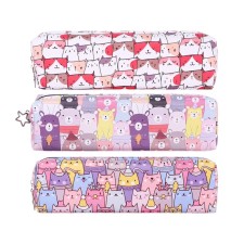 School pencil case with lightning, cat mix