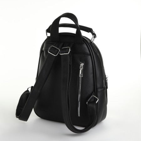 Women's backpack on lightning, black color-1