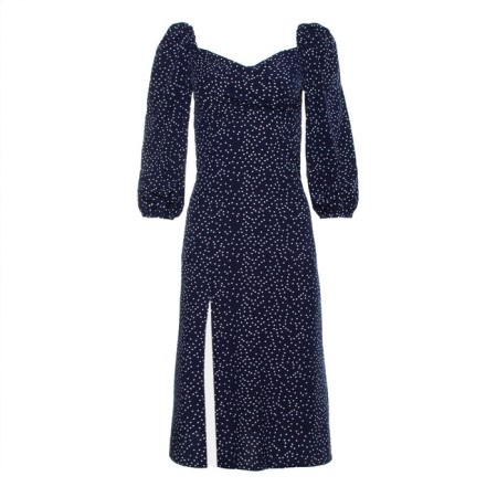 Women's dress, dark blue color, size 46-7