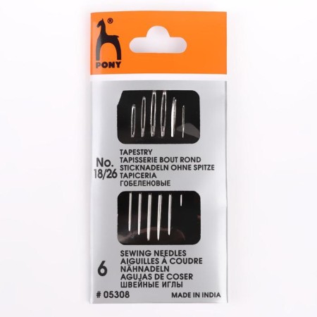 Sewing needles for tapestry and knitwear No. 18-26, 6 pcs-2