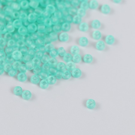 Glass 8/0 "Matte translucent. Aquamarine" 10 g