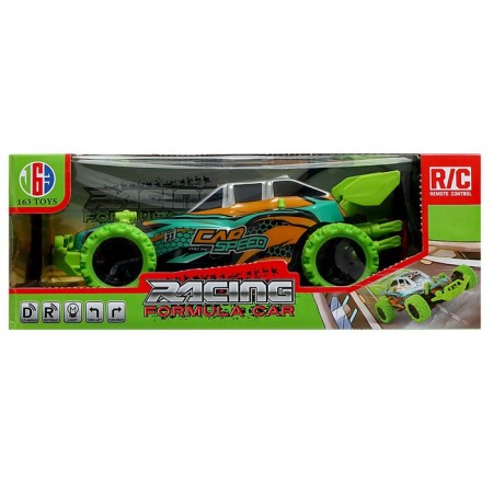 Radio -controlled "Formula" machine, light, with a battery, green color-9