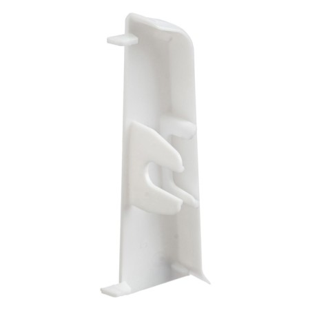 End (pair) for skirting boards 70mm "decoration", 001 white-1