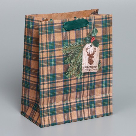 Craft vertical package "For Man", MS 18 x 23 x 10 cm, New Year-3