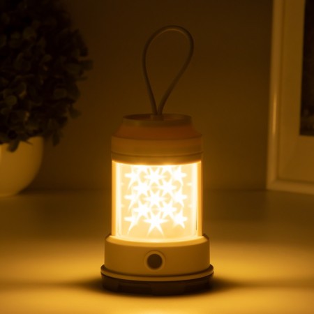 Luminaire table "Starry sky" 2W Led 3haa Beige 8x8x13cm-2