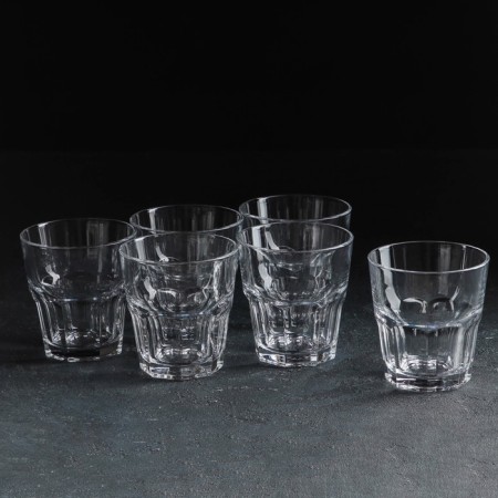 A set of glass glasses CASABLANCA, 265 ml, 6 pcs