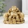 NECK Polystone Bronze "Turtles with toad" 7x9x6.5 cm
