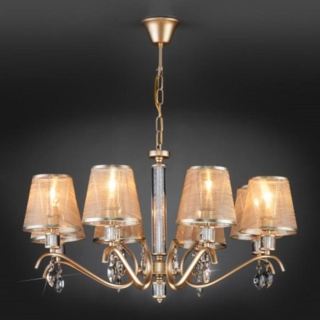Alcamo chandelier, 8x40W E14, color gold-1